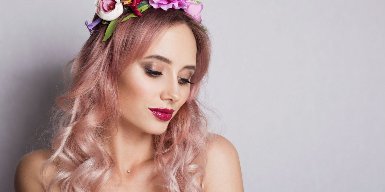 Pastel Pink Blonde Hair Color