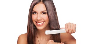 hair straightener banner