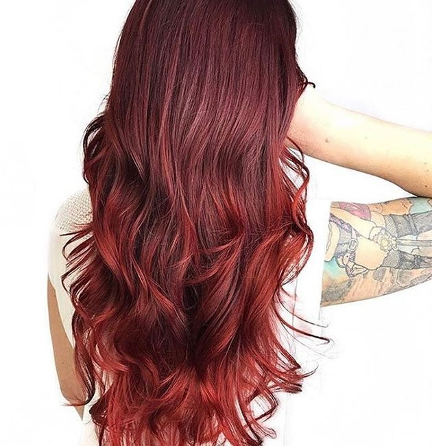 loreal red hair color chart