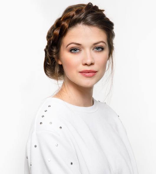  Lived-in Crown Braid Hairstyle | Matrix Lookbook