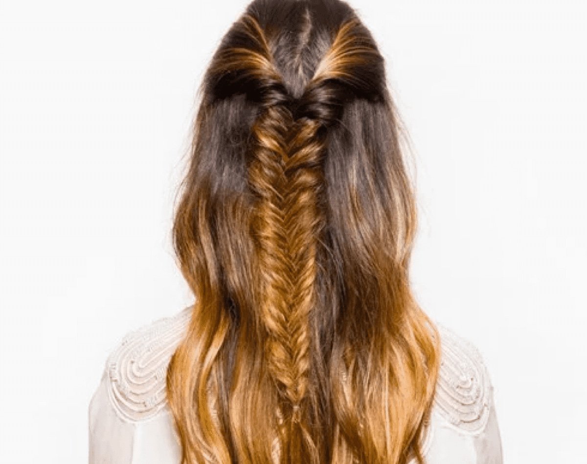 Fishtail Braid  Step By Step French Fishtail Braid HD Png Download   Transparent Png Image  PNGitem
