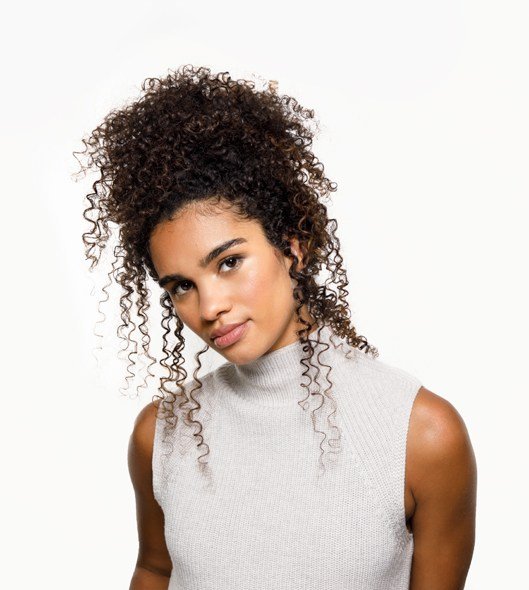 Pinned Up Coils Natural Hairstyle Matrix Lookbook