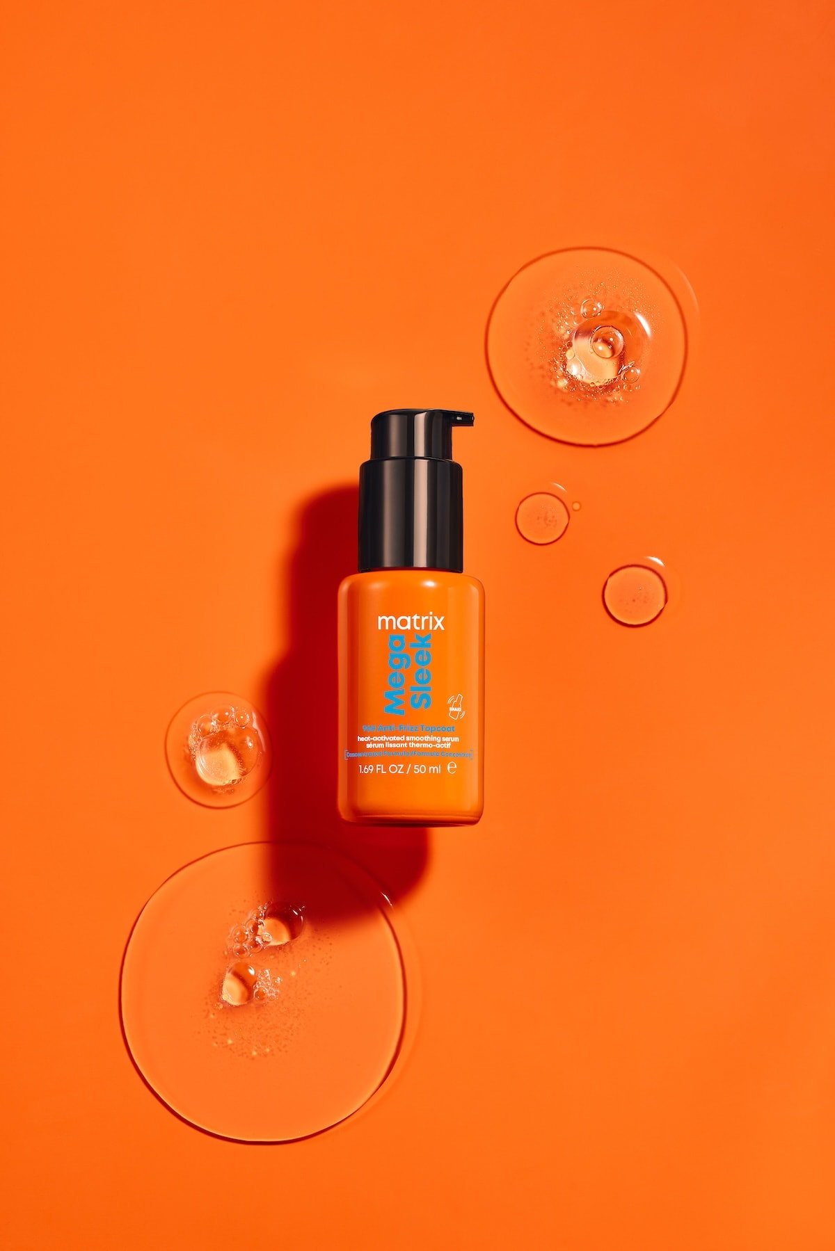 Matrix 2025 Mega Sleek Top Coat Formula Circles
