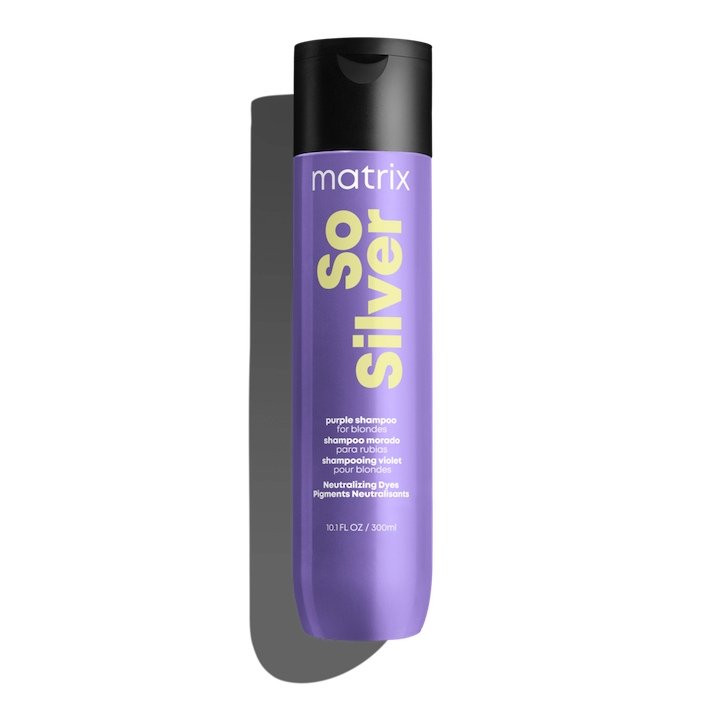 So Silver Purple Shampoo for Blonde Silver Hair | Matrix