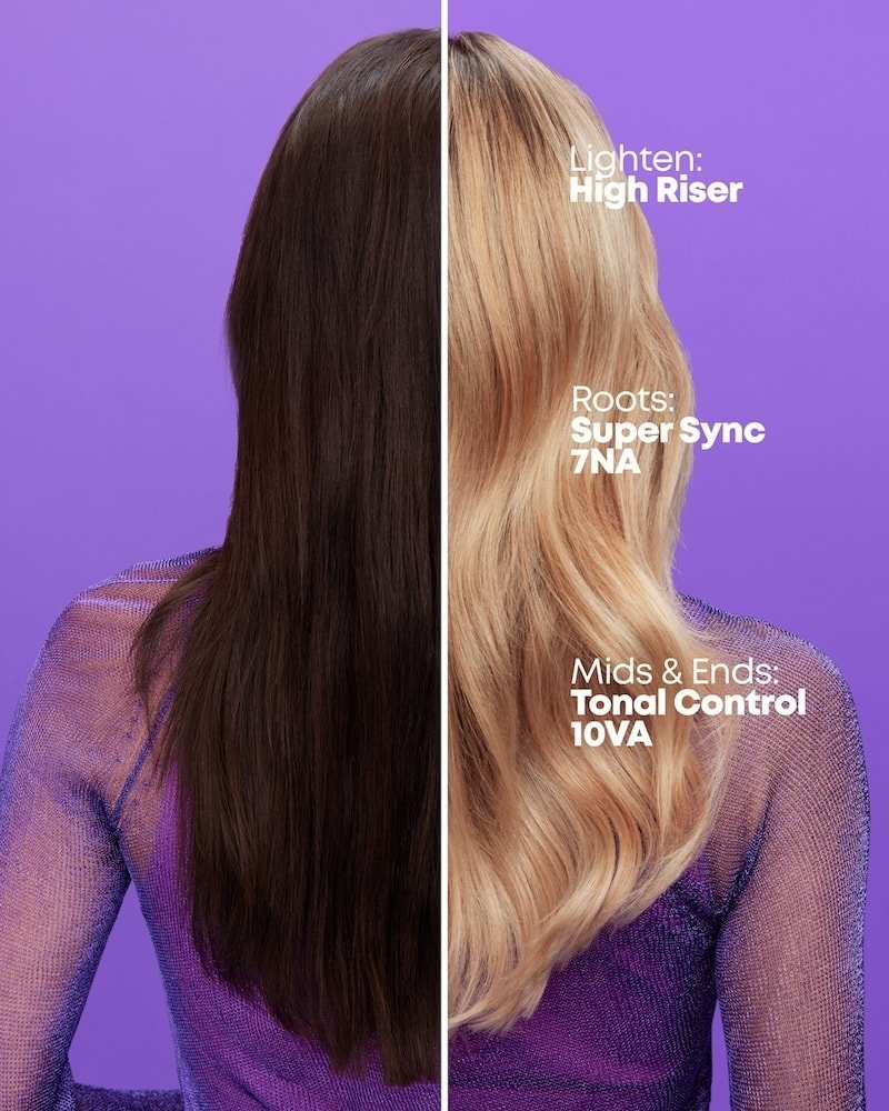 Matrix 2024 Tonal Control BlondeMax Before After Kinsley