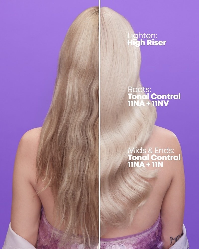 Matrix 2024 Tonal Control BlondeMax Before After Zoe